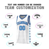 Custom White Side Blocks Sports Uniform Basketball Jersey