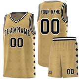 Custom Old Gold Side Blocks Sports Uniform Basketball Jersey