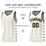 Custom White Side Blocks Sports Uniform Basketball Jersey