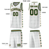 Custom White Side Blocks Sports Uniform Basketball Jersey