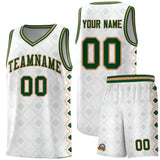 Custom White Side Blocks Sports Uniform Basketball Jersey
