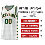 Custom White Side Blocks Sports Uniform Basketball Jersey
