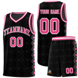 Custom Black Side Blocks Sports Uniform Basketball Jersey