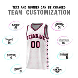 Custom White Side Blocks Sports Uniform Basketball Jersey