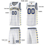 Custom White Side Blocks Sports Uniform Basketball Jersey