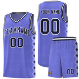 Custom Purple Side Blocks Sports Uniform Basketball Jersey