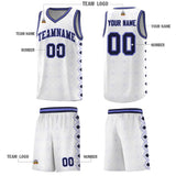 Custom White Side Blocks Sports Uniform Basketball Jersey