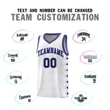 Custom White Side Blocks Sports Uniform Basketball Jersey