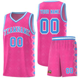 Custom Pink Side Blocks Sports Uniform Basketball Jersey