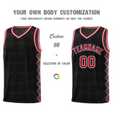 Custom Black Side Blocks Sports Uniform Basketball Jersey