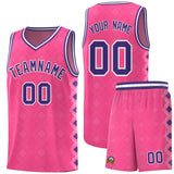 Custom Pink Side Blocks Sports Uniform Basketball Jersey