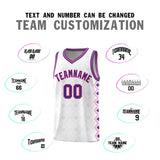 Custom White Side Blocks Sports Uniform Basketball Jersey