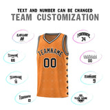 Custom Gold Orange Side Blocks Sports Uniform Basketball Jersey