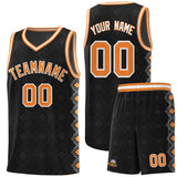 Custom Black Side Blocks Sports Uniform Basketball Jersey