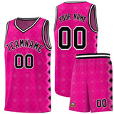 Custom Pink Side Blocks Sports Uniform Basketball Jersey