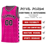 Custom Pink Side Blocks Sports Uniform Basketball Jersey