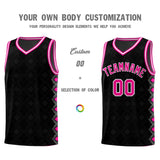 Custom Black Side Blocks Sports Uniform Basketball Jersey