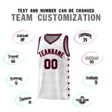 Custom White Side Blocks Sports Uniform Basketball Jersey