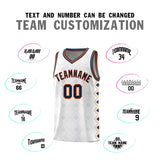 Custom White Side Blocks Sports Uniform Basketball Jersey
