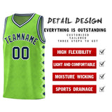 Custom Neon Green Side Blocks Sports Uniform Basketball Jersey