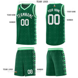 Custom Kelly Green Side Blocks Sports Uniform Basketball Jersey