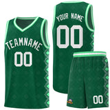 Custom Kelly Green Side Blocks Sports Uniform Basketball Jersey