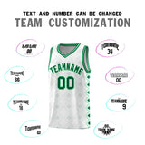 Custom White Side Blocks Sports Uniform Basketball Jersey