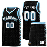Custom Black Side Blocks Sports Uniform Basketball Jersey