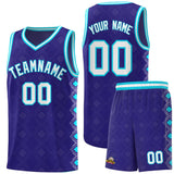 Custom Royal Side Blocks Sports Uniform Basketball Jersey