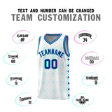 Custom White Side Blocks Sports Uniform Basketball Jersey