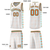 Custom White Side Blocks Sports Uniform Basketball Jersey