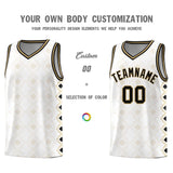 Custom White Side Blocks Sports Uniform Basketball Jersey