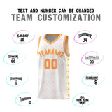 Custom White Side Blocks Sports Uniform Basketball Jersey