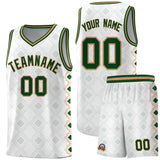 Custom White Side Blocks Sports Uniform Basketball Jersey