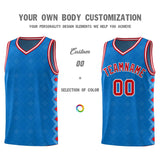 Custom Royal Side Blocks Sports Uniform Basketball Jersey