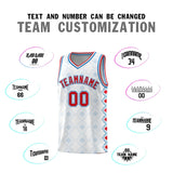 Custom White Side Blocks Sports Uniform Basketball Jersey