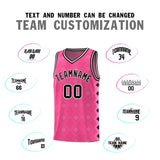Custom Pink Side Blocks Sports Uniform Basketball Jersey