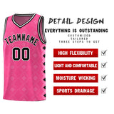 Custom Pink Side Blocks Sports Uniform Basketball Jersey