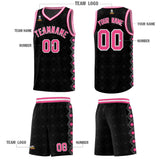 Custom Black Side Blocks Sports Uniform Basketball Jersey