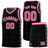 Custom Black Side Blocks Sports Uniform Basketball Jersey