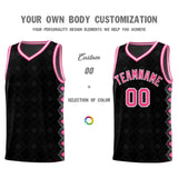 Custom Black Side Blocks Sports Uniform Basketball Jersey