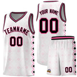 Custom White Side Blocks Sports Uniform Basketball Jersey