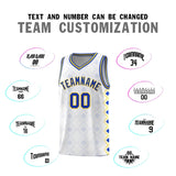 Custom White Side Blocks Sports Uniform Basketball Jersey