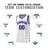 Custom White Side Blocks Sports Uniform Basketball Jersey