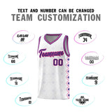 Custom White Side Blocks Sports Uniform Basketball Jersey