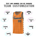 Custom Gold Orange Side Blocks Sports Uniform Basketball Jersey