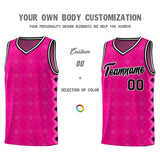 Custom Pink Side Blocks Sports Uniform Basketball Jersey