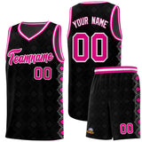 Custom Black Side Blocks Sports Uniform Basketball Jersey