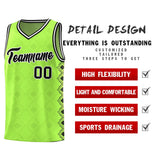 Custom Neon Green Side Blocks Sports Uniform Basketball Jersey