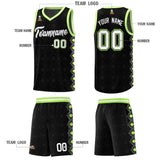 Custom Black Side Blocks Sports Uniform Basketball Jersey